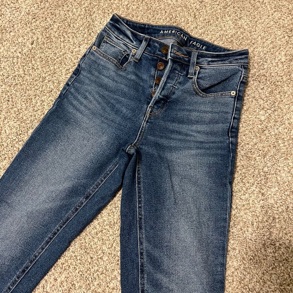 00L AE Stretch High-waisted Tom-Girl Jeans